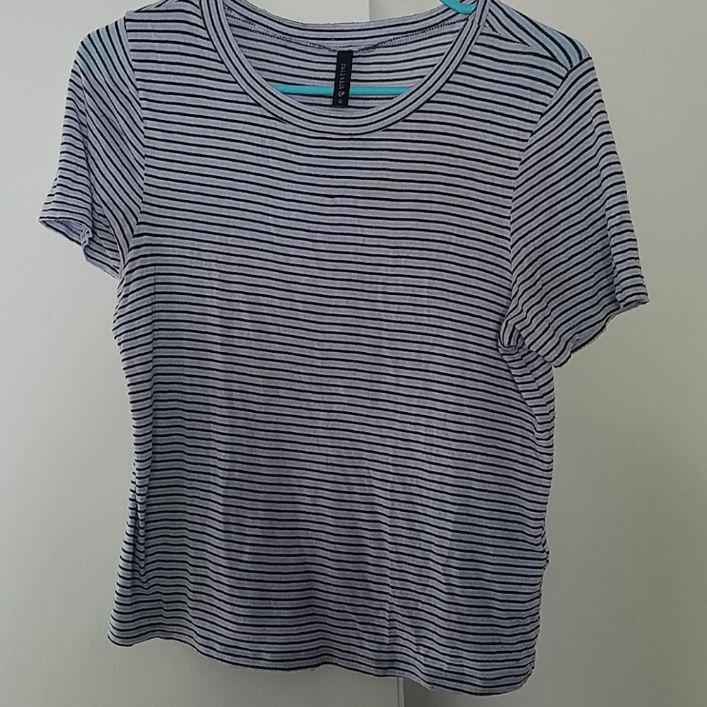 Blue cropped top